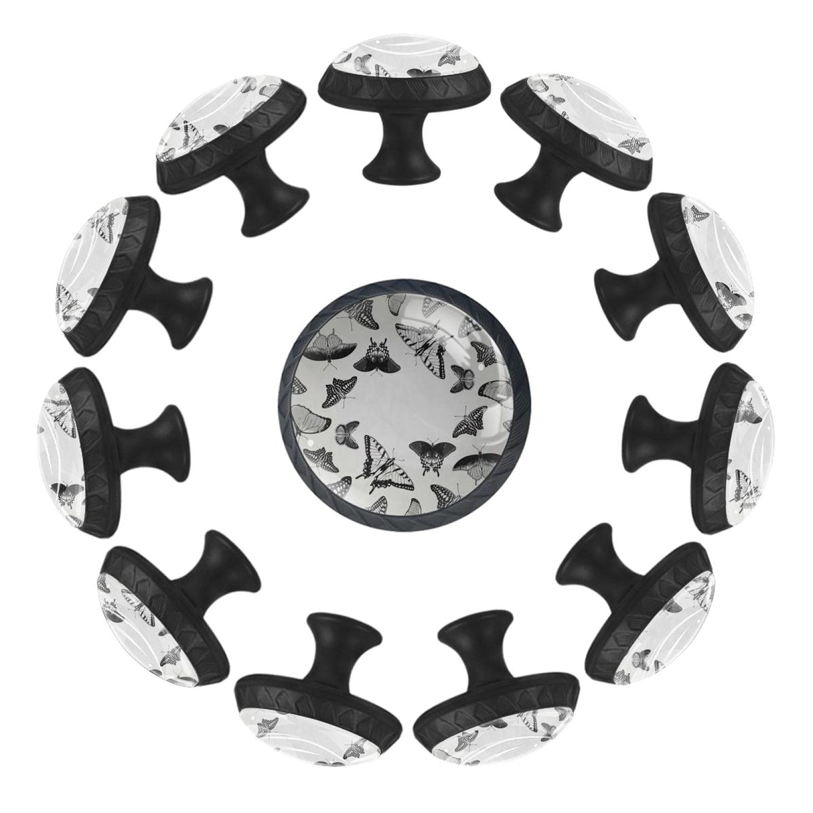 Boutons de meuble papillon vintage pour décorer une crèche cocooning