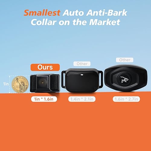 Miniatura 2 de Collar antiladridos más pequeño para perros pequeños de 5 a 15 libras, solo 1.6 x 1 pulgada y 0.42 onzas, sin golpes con vibración y sonido, extra