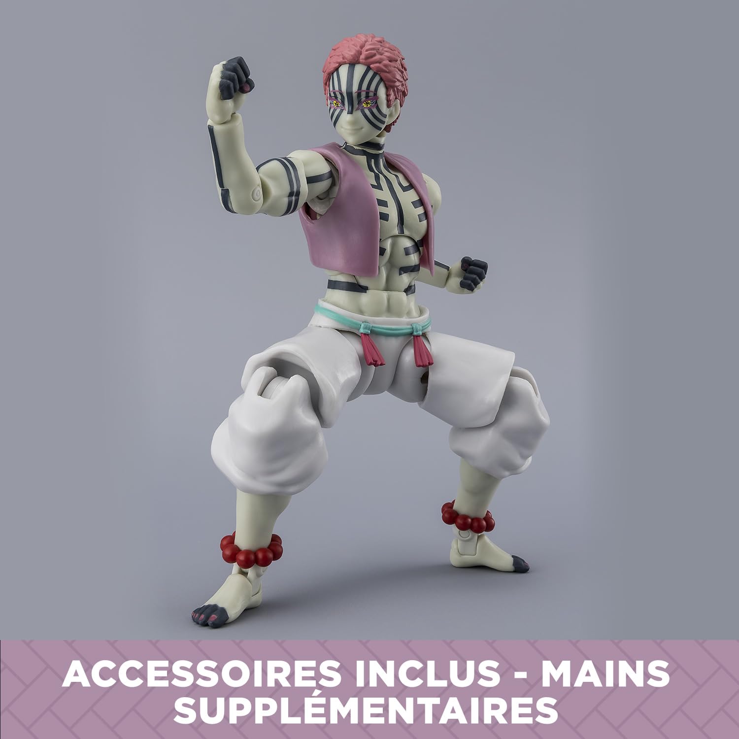 BANDAI - Ultimate Legends HD - Figurine d'action Demon Slayer 12 cm - Akaza - Licence Officielle Demon Slayer - Figurine articulée Akaza - Jouet Enfant 4 Ans et + - VE88967