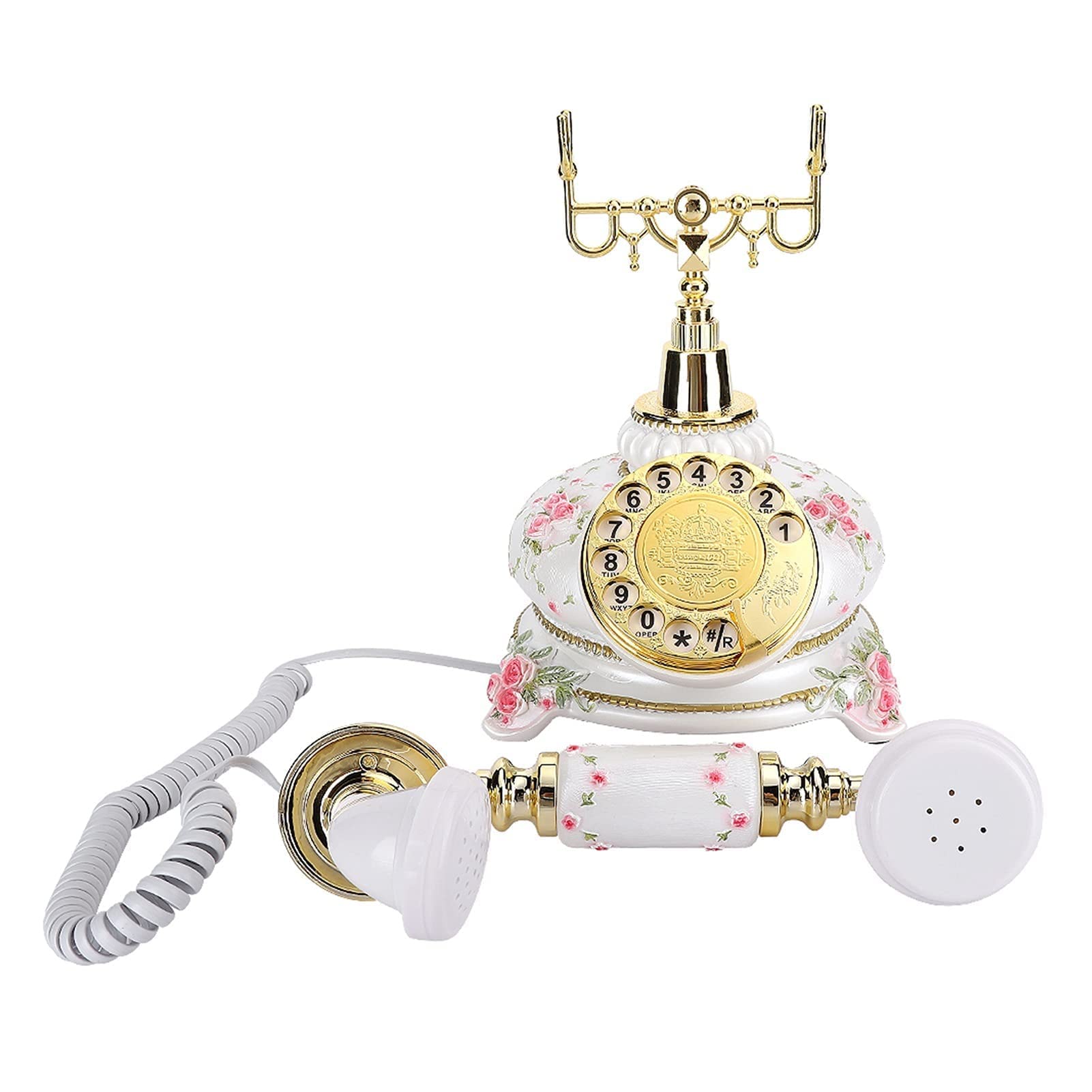 Amazon.co.jp: 回転ディスクアンティーク電話機電話レトロカントリー