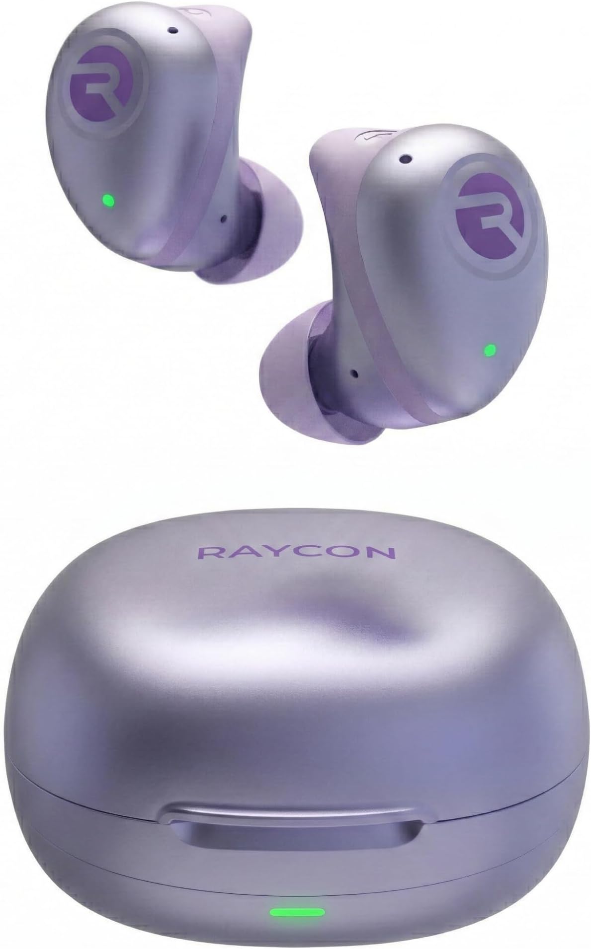 – Fitness Bluetooth True Wireless Earbuds with Built in Mic 56 Hours of Battery IPX 7 Waterproof and Charging Case with Talk, Text, and Play Bluetooth 5.2 Portable Sport (Purple)