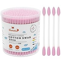 Vista 27 de Hisopos de algodón negro con punta de precisión, 400 unidades, brotes de algodón orgánico puntiagudo, doble cara, firmemente envueltos, punta