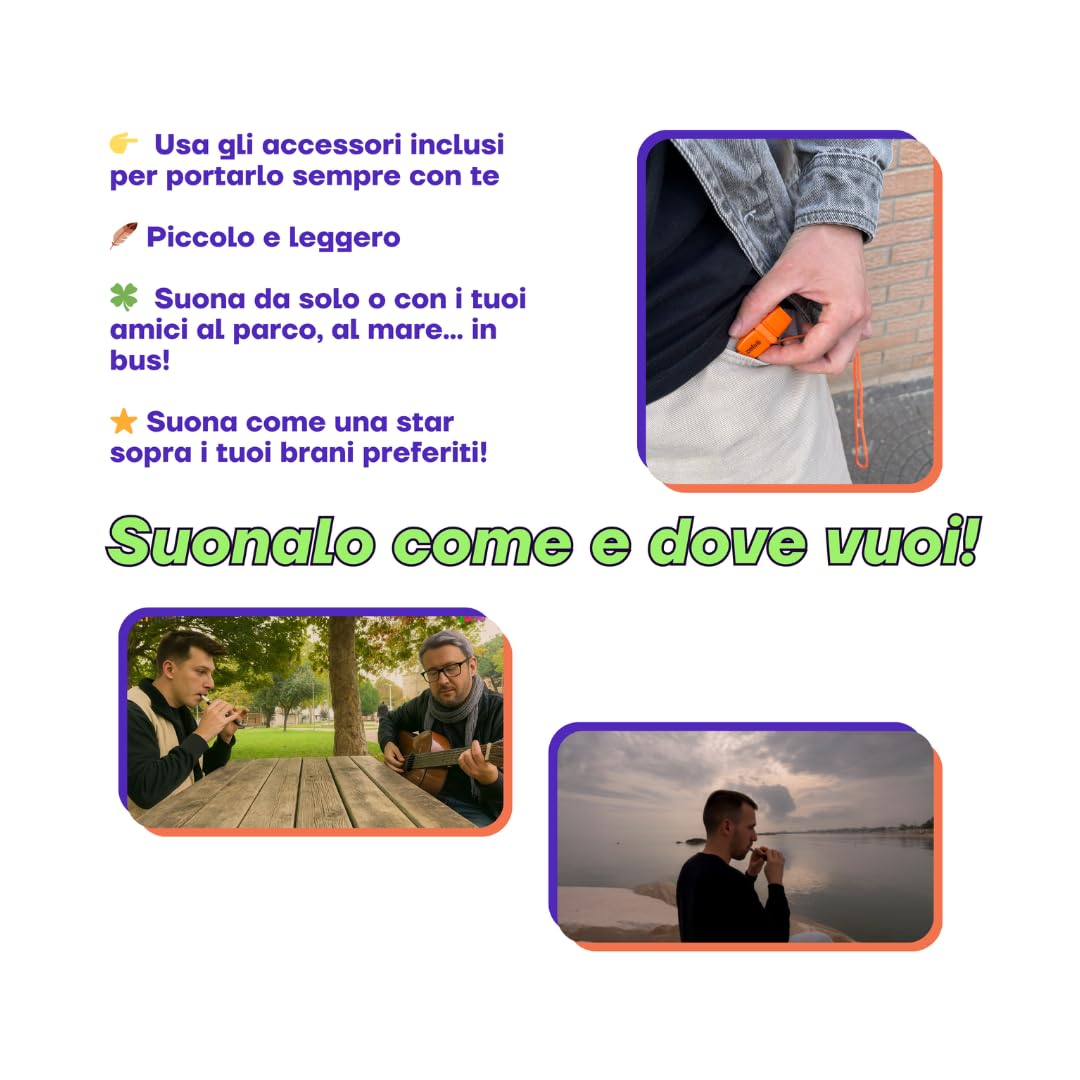 Bundle ARTinoise zefiro Pro + re.corder | flauto ibrido e controller MIDI per smartphone | App con suoni e esercizi | diteggiature personalizzabili | diverse modalità di riproduzione (Bianco)