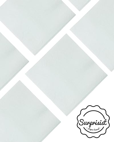 Miniatura 3 de Surprisist 240 servilletas desechables de papel verde salvia para cóctel, cumpleaños, boda, fiesta, almuerzo, servilletas de postre (5 x 5 pulgadas)