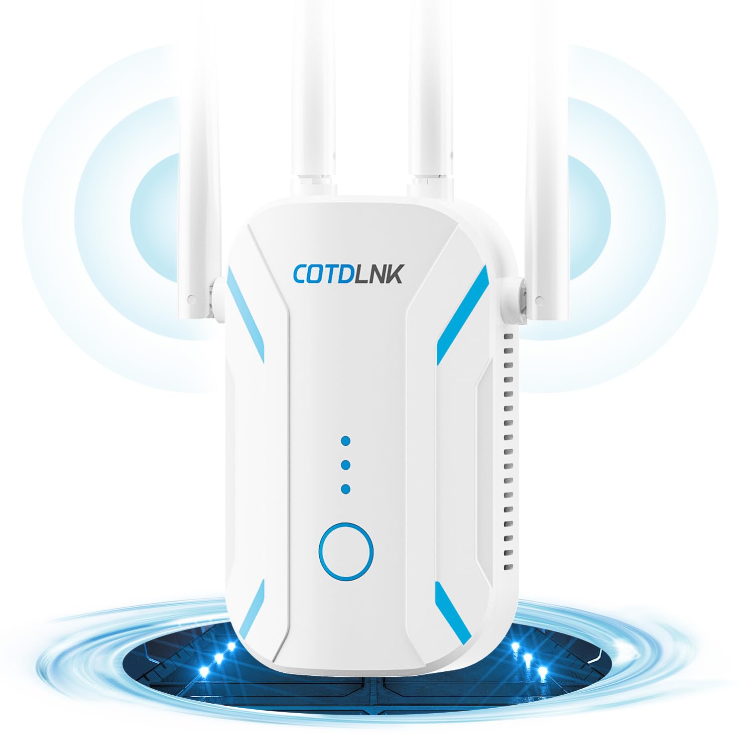 2026 Repetidor WiFi Amplificador Señal WiFi con Incorporado PA, de hasta 280㎡ | 1200 Mbps | Doble Banda 2.4G y 5G | Fácil Configuración | con Puerto Ethernet | Enchufe de la UE