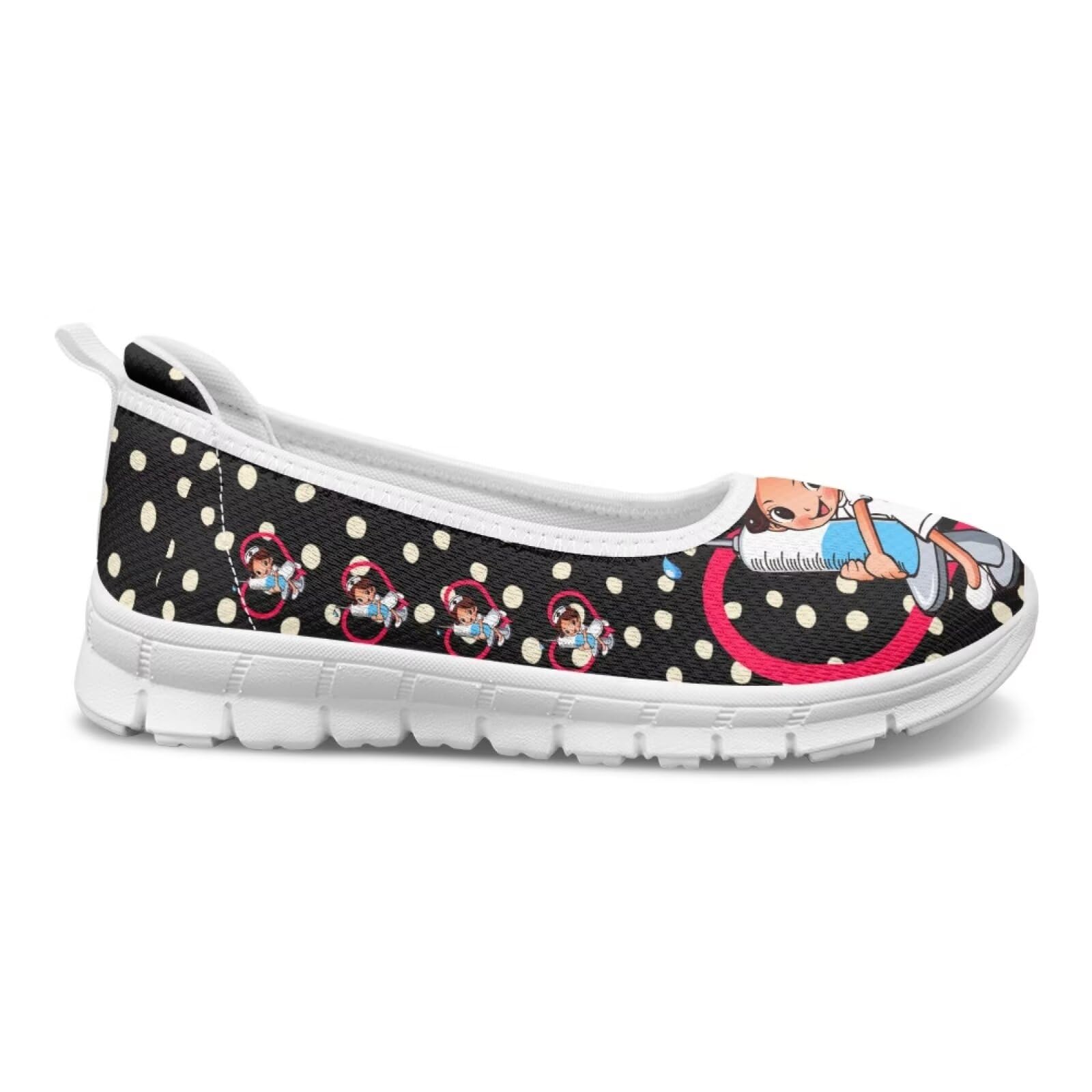 chaqlin Tenis para mujer, cómodos, sin cordones, planos, para caminar, para enfermería, tenis para mujer