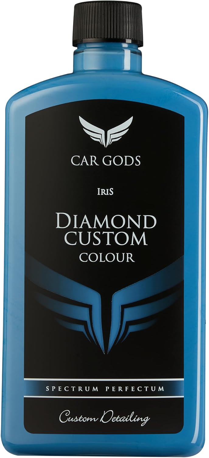 Car Gods Iris Custom Color Light Blue 3-in-1 Polish Wax Color Restorer & Scratch Remover, 17fl Oz - 16 Colors Available
