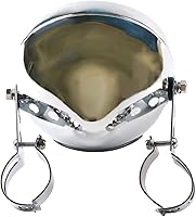 Vista 3 de Carcasa cromada para faros delanteros de motocicleta, 5.75, 5 3/4 pulgadas, cubo de faros delanteros compatible con Shadow Cafe Racer Bobber Cruiser