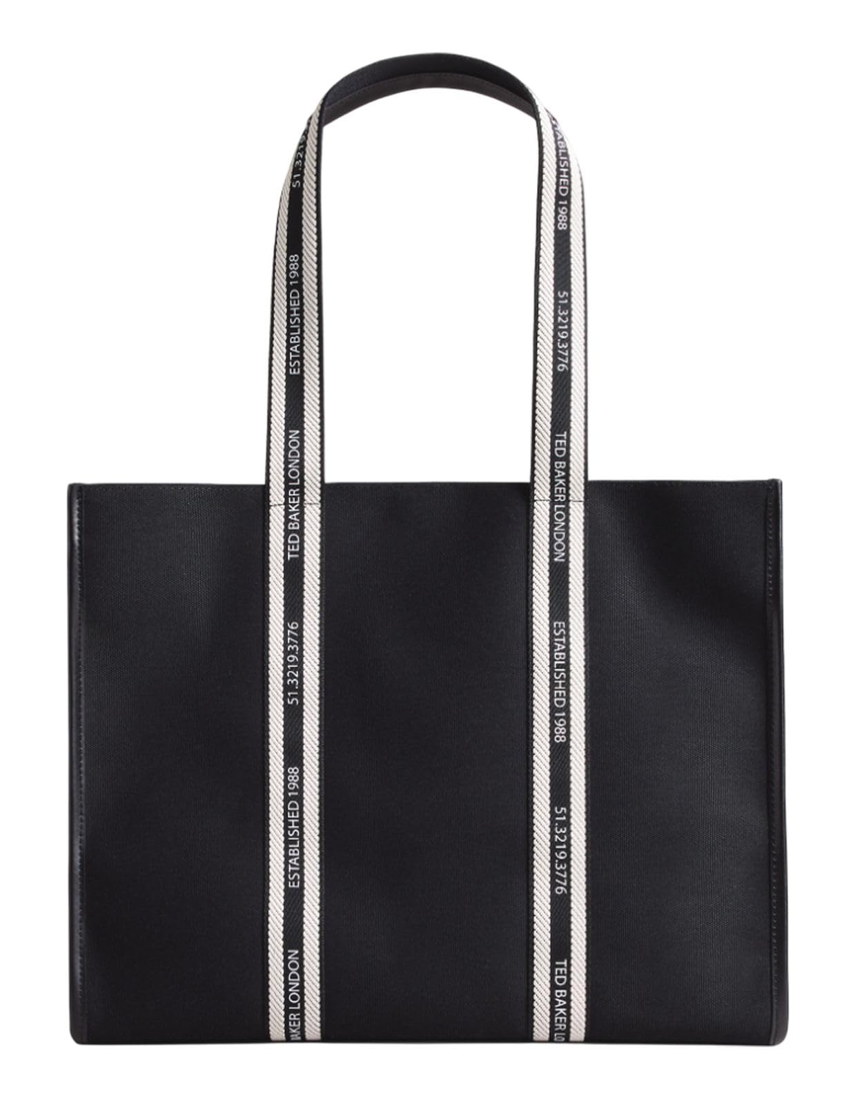 Ted Baker Damen Georjey Branded Webbing Canvas Tote Tragetasche aus Segeltuch