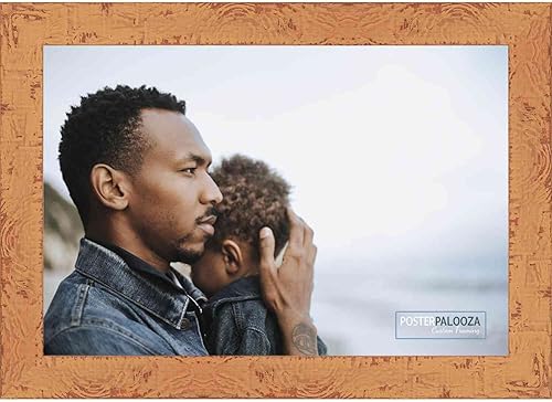 Miniatura 5 de Poster Palooza Marco de fotos color naranja Shabby ChicFarmhouse de 28 x 36 pulgadas, acrílico UV, respaldo de espuma y accesorios para colgar, 28 x