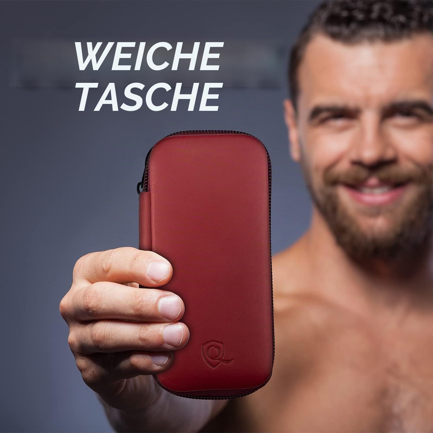 marQus Solingen Maniküre Set Herren und Damen 7 Teile mit Nagelzange - Made in Germany für Hand- und Fußpflege - Echt Leder Etui handlich und weich