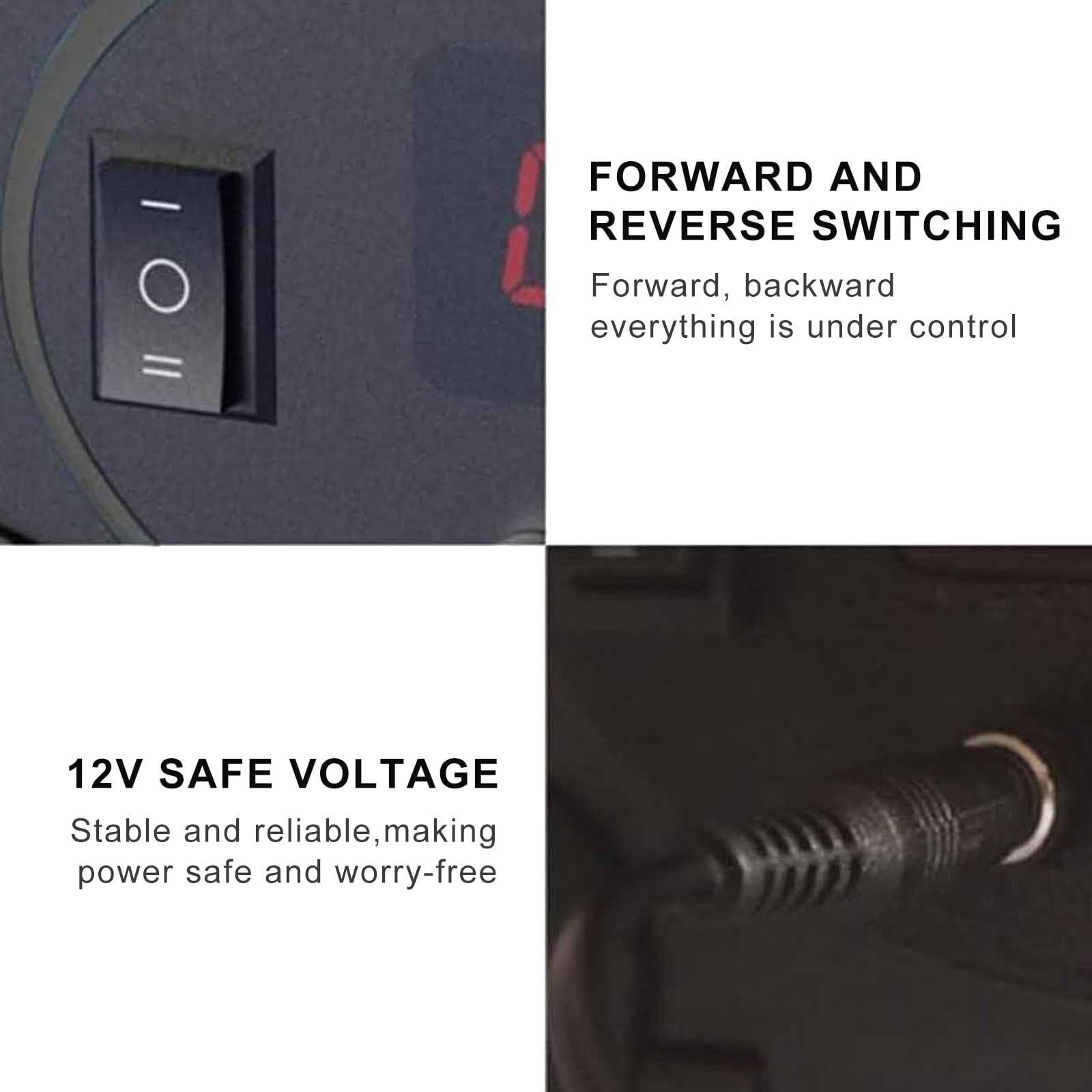 Mini rueca eléctrica, bobinadora de bolas de hilo para tejer, máquina de torsión de fibra doméstica de velocidad ajustable para tejer, mezclar y hacer manualidades con hilo,Black+Yellow