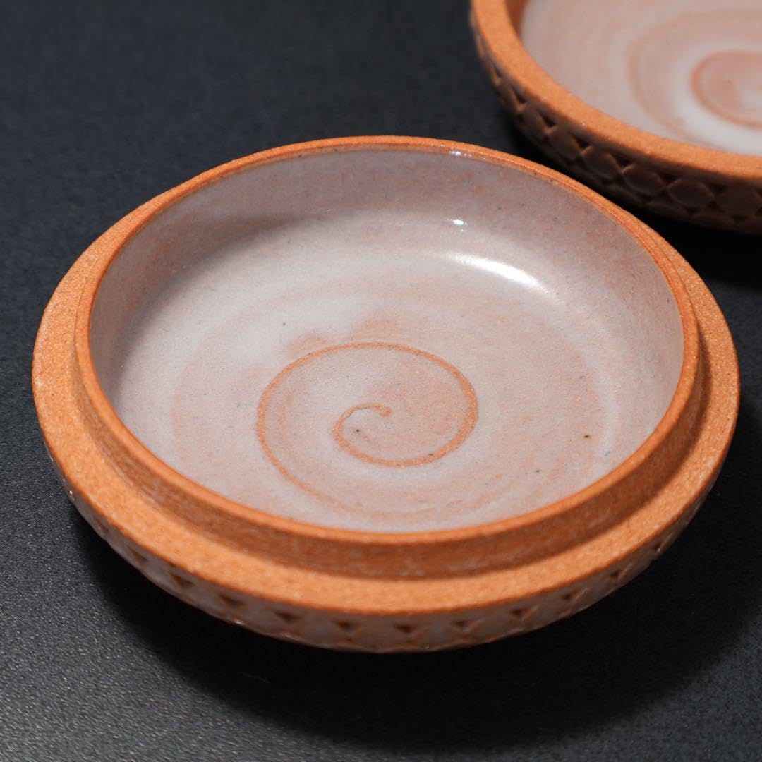 廣澤洋海 萩焼万象香合 茶道具 萩焼本郷窯 萬亀香合 廣澤洋海