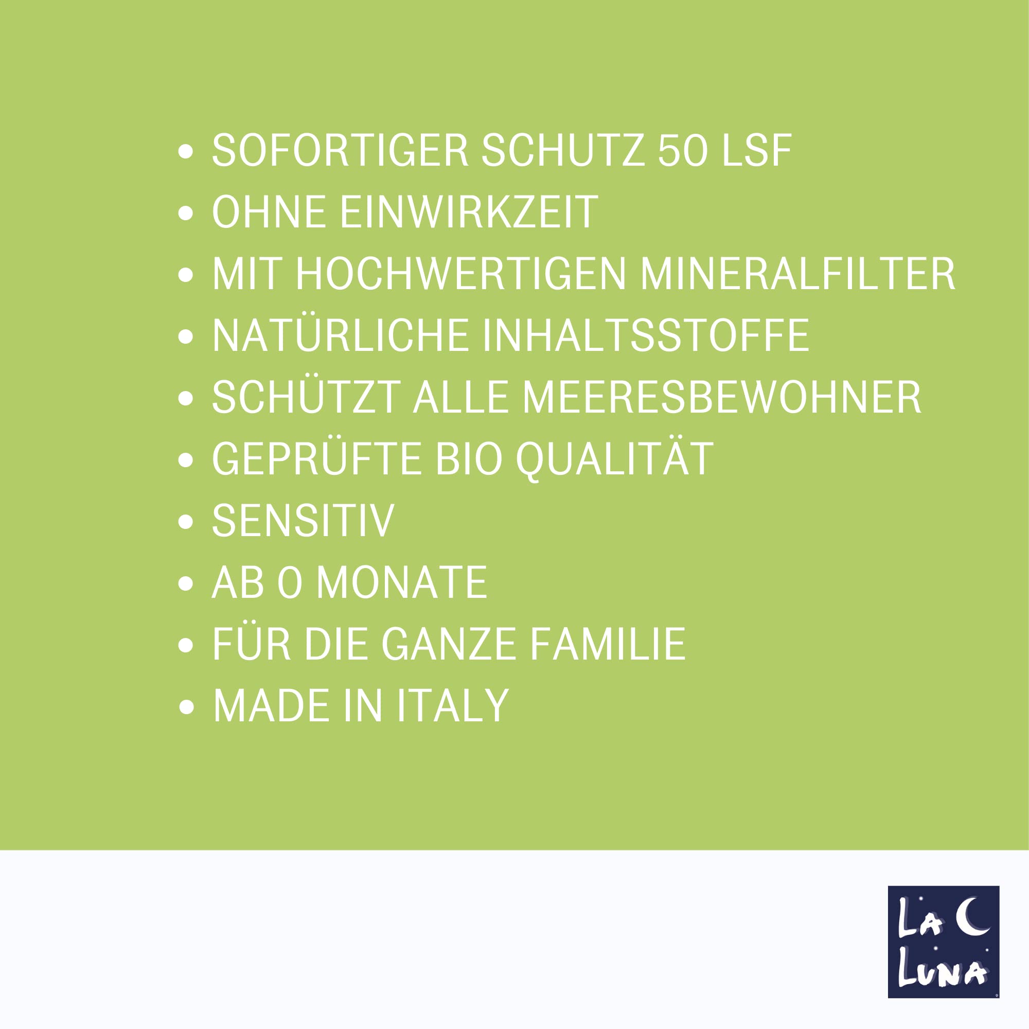 Bio Sonnencreme für Baby & Kinder-LSF50 sensitiv,für Gesicht und Körper| hoher sofortiger Schutz der empfindlichen Haut| Mineralfilter|Naturkosmetik|Sun Protection Sonnenschutzcreme AZETA bio 50ml