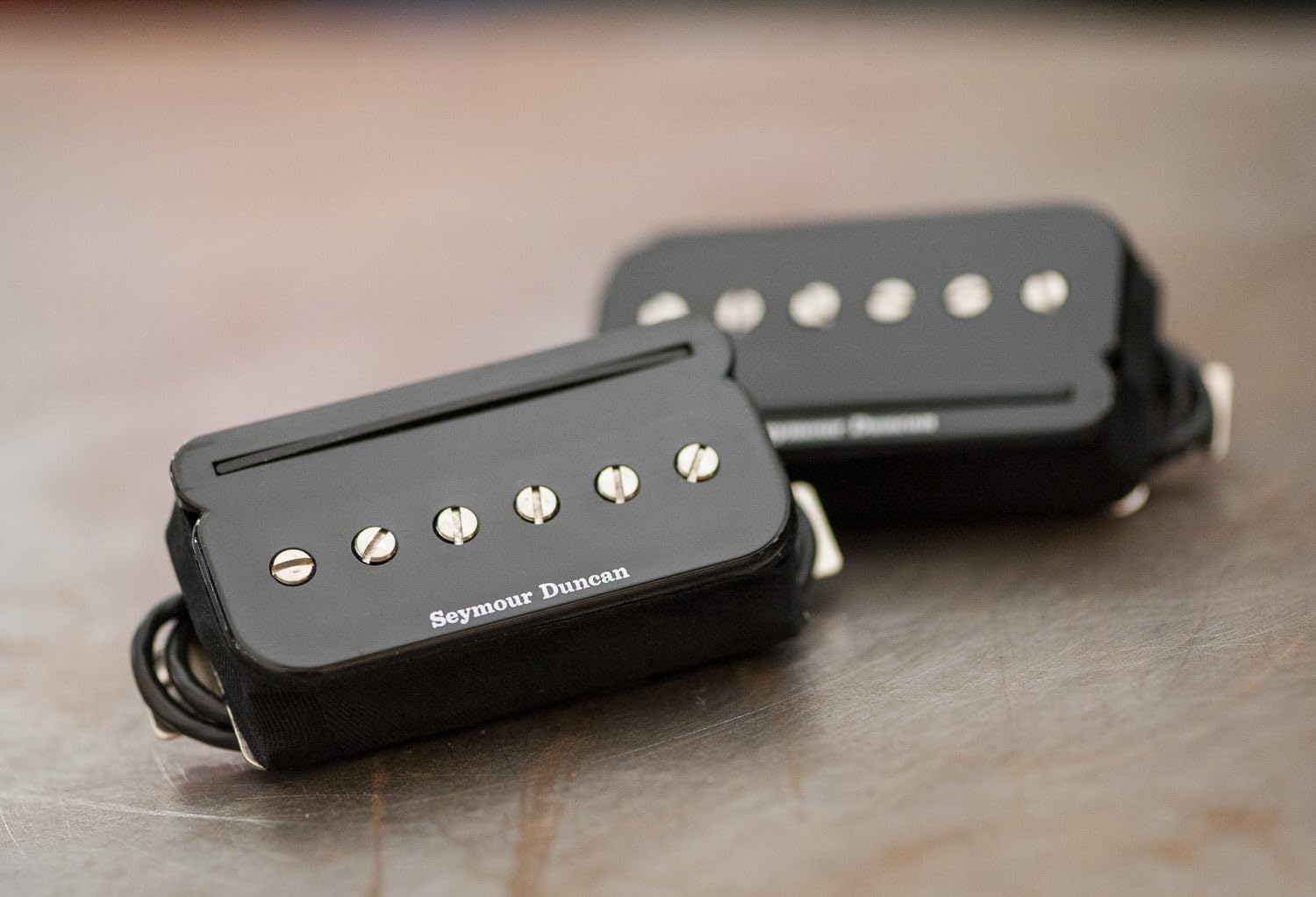 Seymour Duncan SHPR-1S - P-Rails Humbucker Set, with Triple Shot, Flat - Black