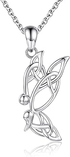 Semicolon Butterfly Jewelry Survivor Encouragement - Story Isnt Over Yet Struggle Depression Inspired 925 Silver Warp Ring Necklace Pendant Jewelry Gift for Women