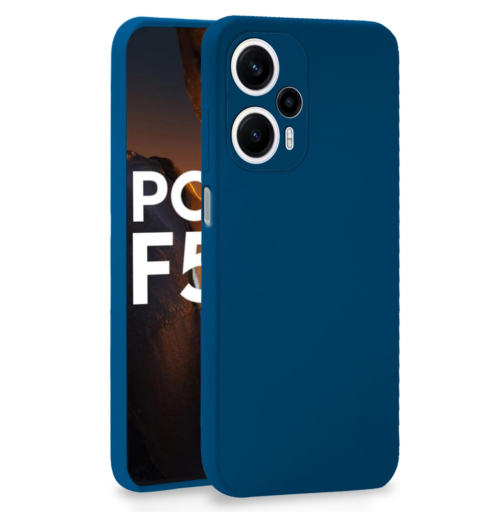 Pikkme Poco F5 5G Back Cover Soft Matte Liquid Silicone TPU | Camera Protection | Shockproof Slim Back Case for Poco F5 5G (Blue) (B0CHZ38QGD) Amazon Price History, Amazon Price Tracker