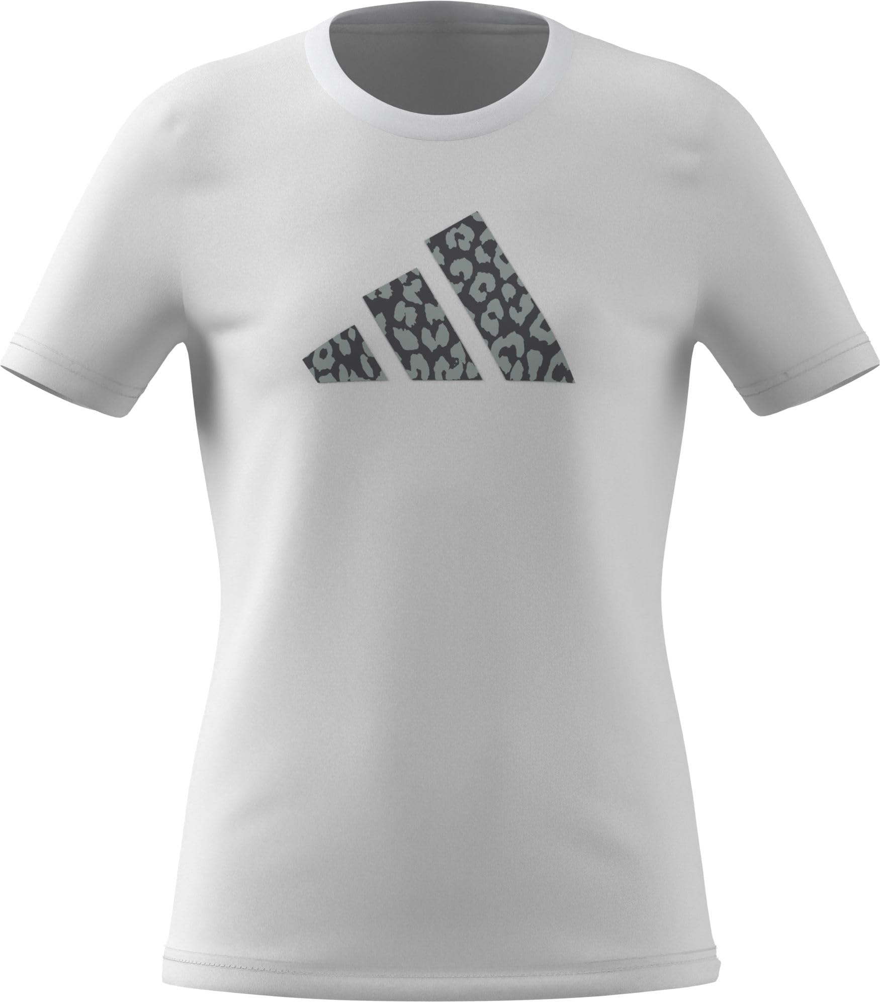 adidas Girl's Junior Girls Animal Print Graphic TEE, White, 7-8 Years