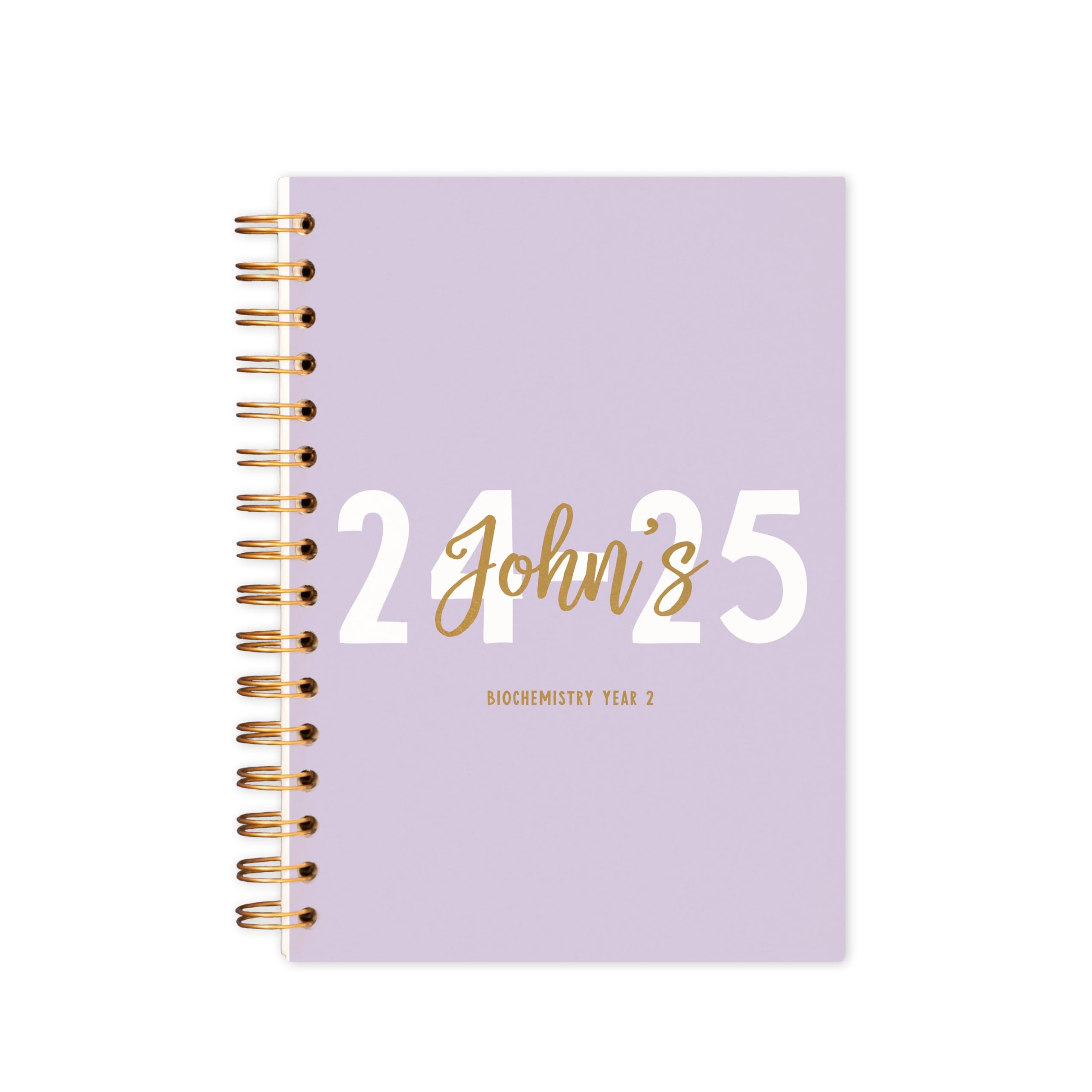Manta Makes personalised Academic diary 2025-2026 week to view | 2025/26 | mid year | a4 a5 | planner 25-26 (Lilac, A5 Softback) โ image 1