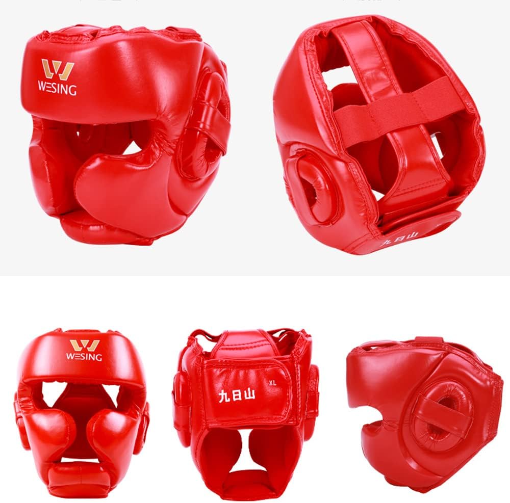 Wesing Boxing Gloves and Headgear Set for Kids 6oz Kickboxing Trainin Gloves for Children