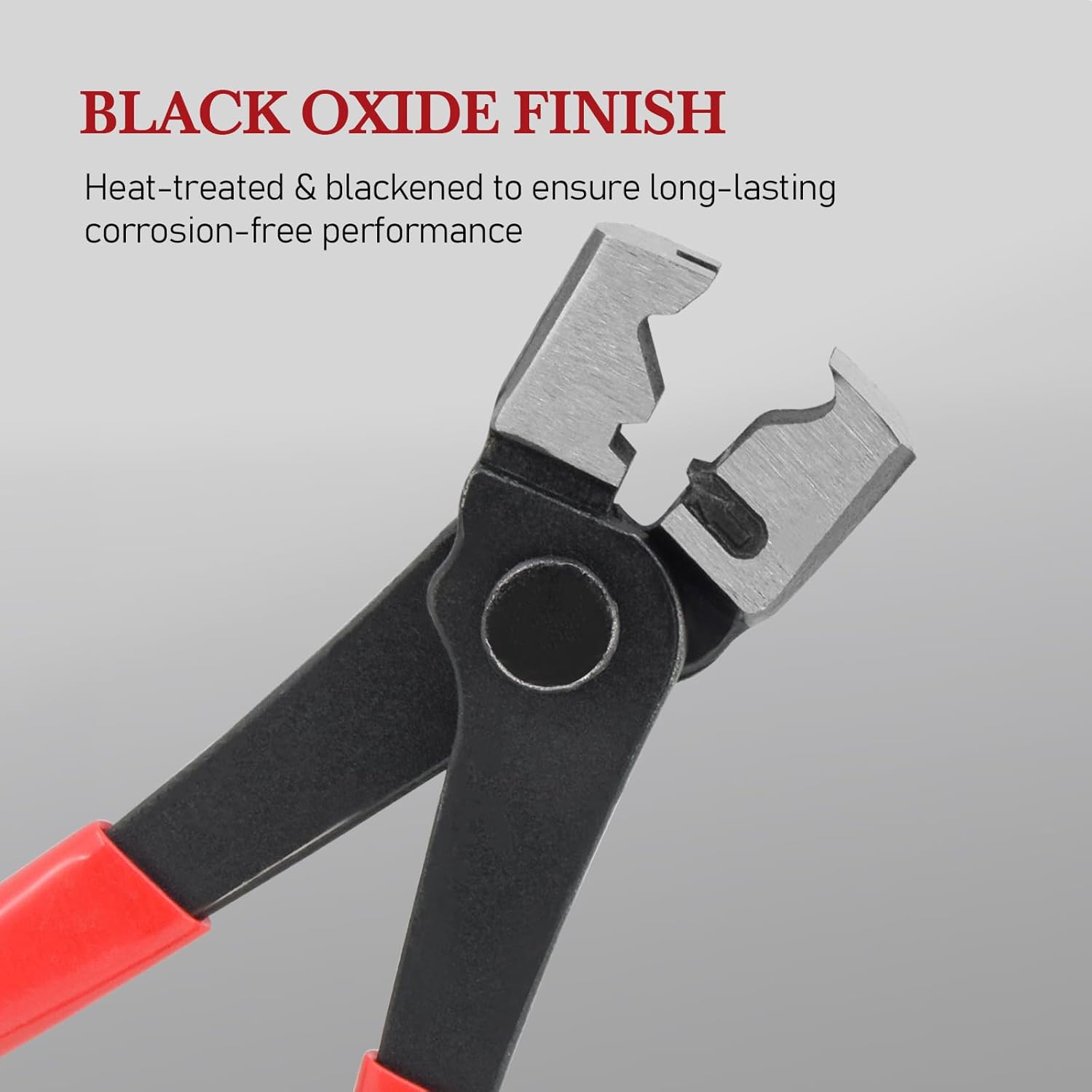 9PCs Hose Clamp Pliers, Flexible Wire Long Reach Pliers Set For Automotive Coolant Radiator Heater and Water, Auto Clamp Remove Tool Kit, Red