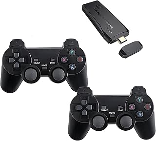 Viart Creation™ Plug & Play Video Game Box for Kids Wireless 64G Video Game for Kids 4k HD Classic Games Console 10K Games 9 Emulator Gaming Consoles HDMI Stick TV Video Game for Tv (Standard Edition)