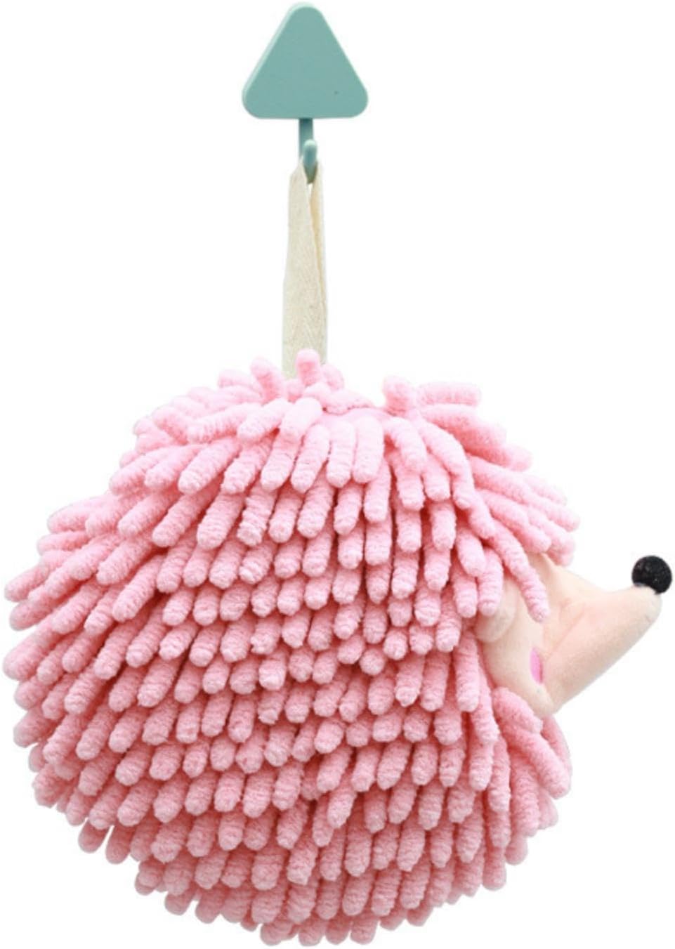 MOJUN Chenille Kitchen Hedgehog Pattern Hand Towels - 6 Pack Absorbent Microfiber Quick Drying - With Hanging Loops