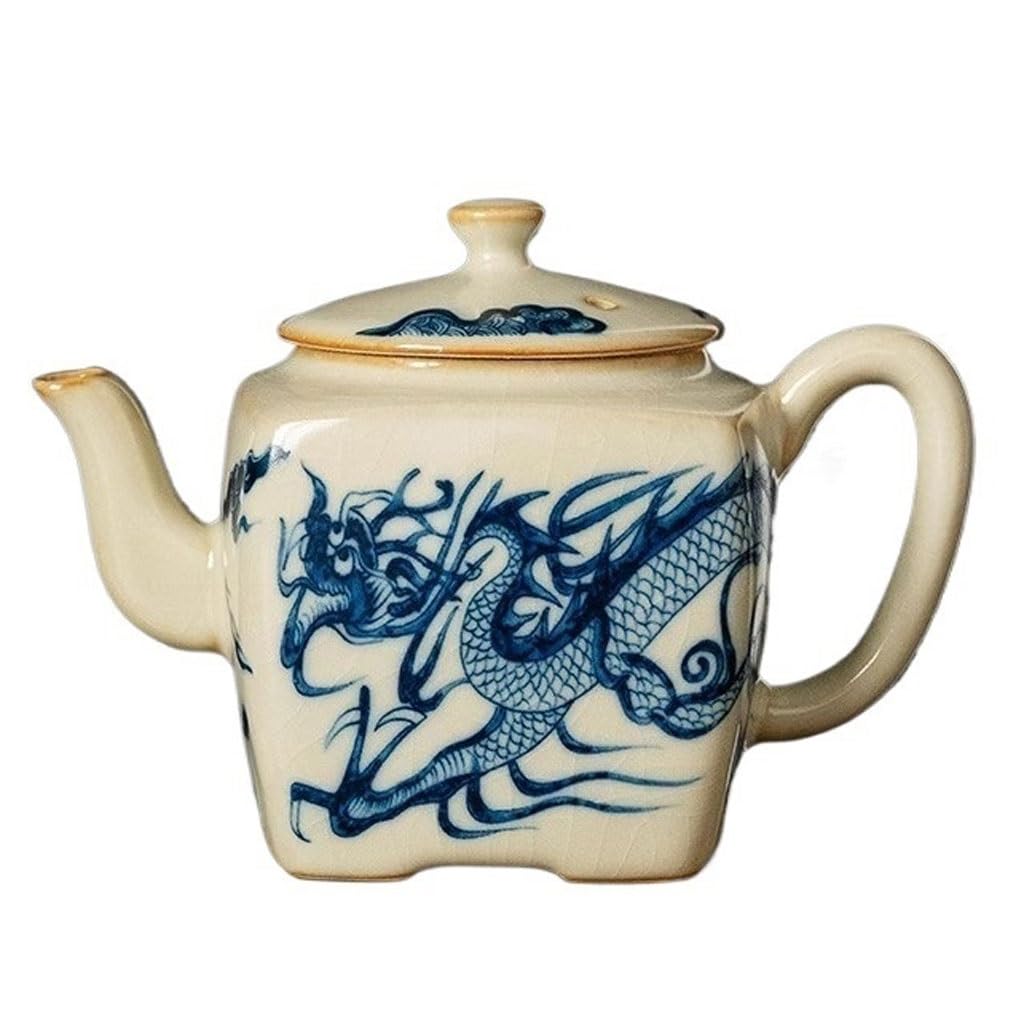 Ceramic Tea Pot Teapot, Ceramic Kung Fu Teapot for Brewing Tea 175ML