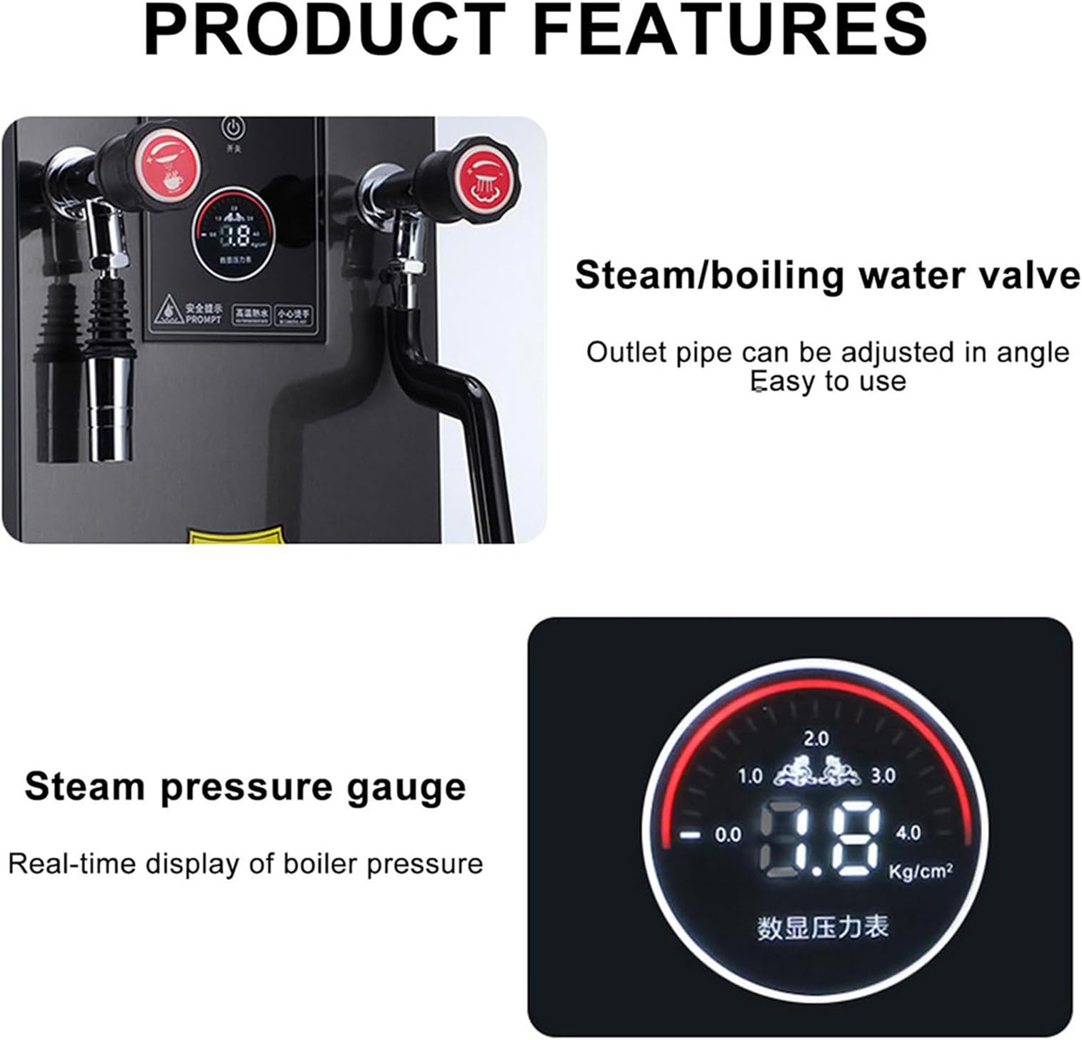 Montalatte Automatico - Vaporiera Professionale per caffetterie e pasticcerie, 110V, Bianca - Perfetto per Latte Macchiato cremoso e Cappuccino Ricco (Silver 220V)