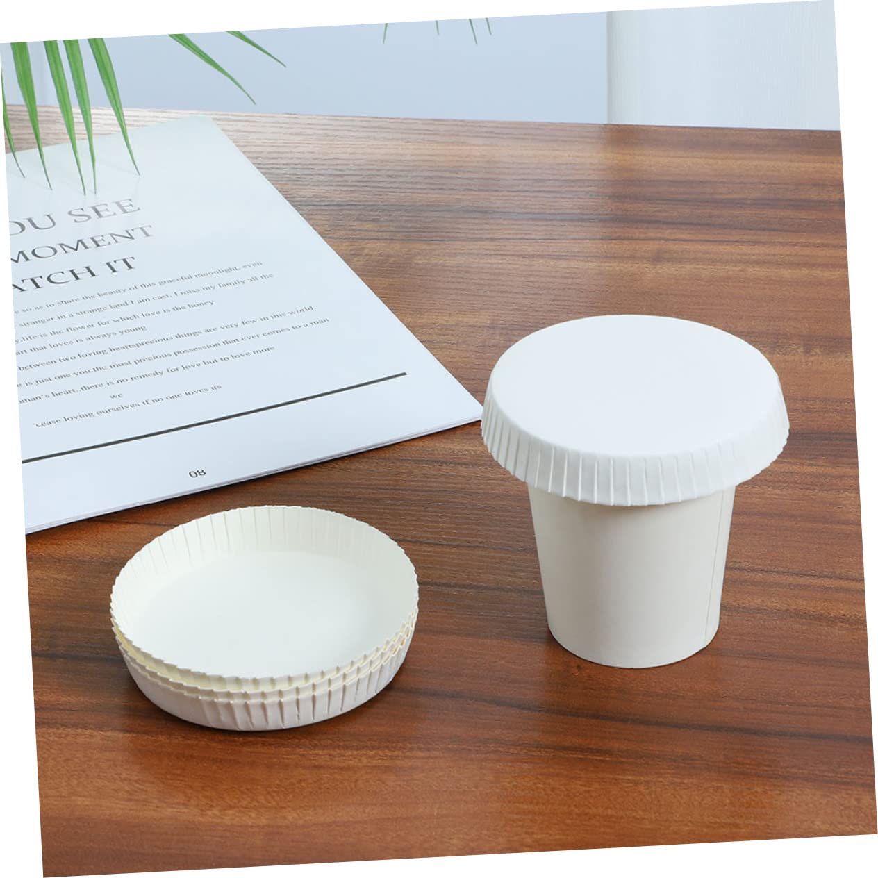 Generic Gobelet A Café En Carton Avec Couvercle, 50 Pcs - Prix Pas Cher | CI