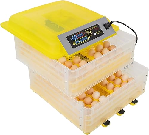 Incubadora de huevos de granja CHENSHENG completamente automática con control de temperatura, criador digital de 96 huevos para incubar pollo pato