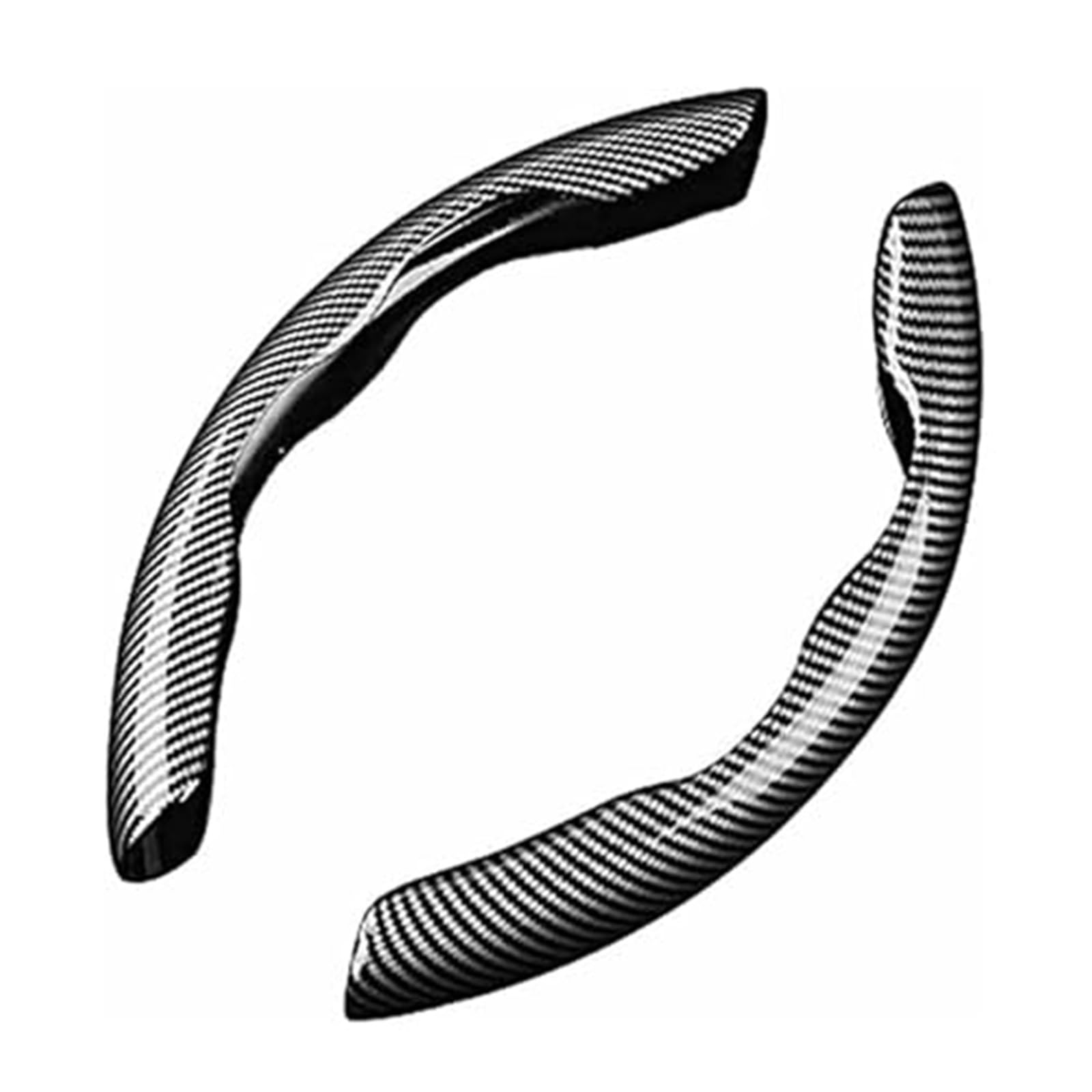 Lenkradbezug Für Benz Für SLK 230 R170 Für 320 Für 200 R171 2000-2024 Atmungsaktive Anti-Slip Carbon Faser Lenkrad Schutz(Black)