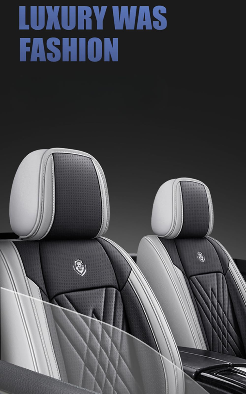 DESIAR Pokrowce na siedzenia samochodowe Seria do Mitsubishi Pajero 4 2 Sport Outlander XL ASX Montero akcesoria Lancer 9 10 Carisma Kompatybilny pokrowiec na fotel samochodowy, niebieskie