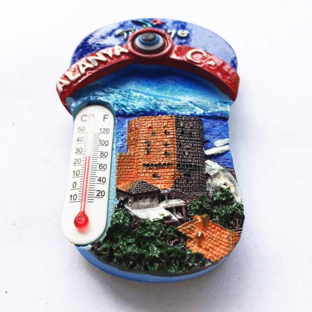 Magnete 3D Frigorifero Alanya Turchia - Adesivo Magnetico In Resina, Souvenir Viaggio, Decorazione Casa