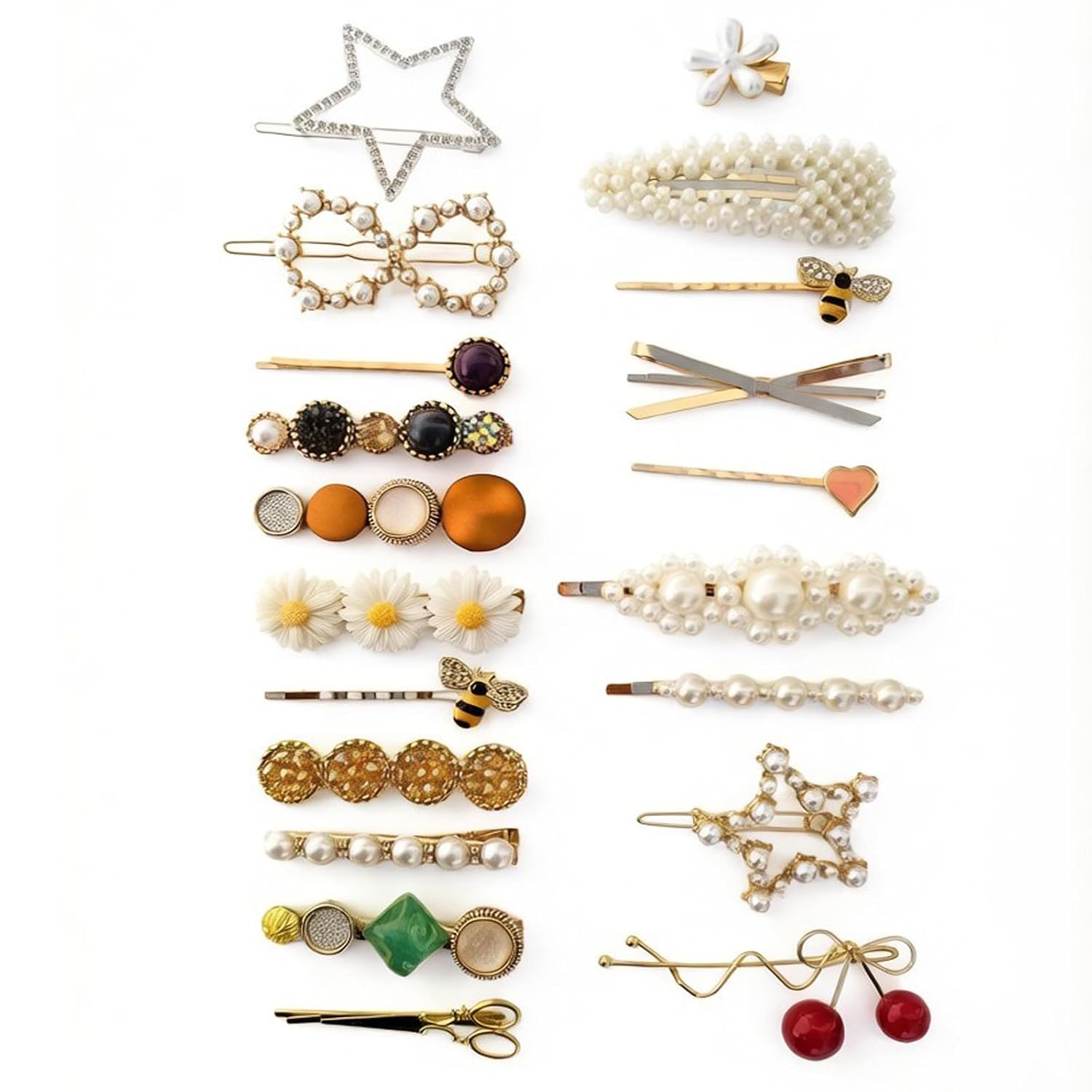 Pearl Fashion Hair Clips Set - Cute Hair Accessories