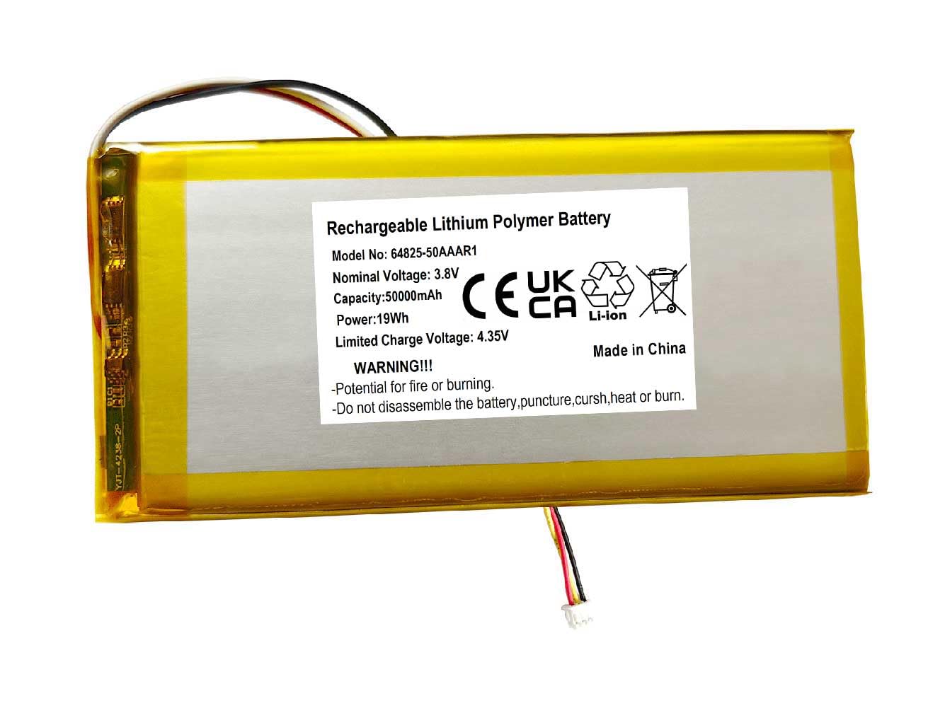 Batterie Babysense MaxView 5.5 AOLIKES 3.8V 5000mAh de rechange - 4