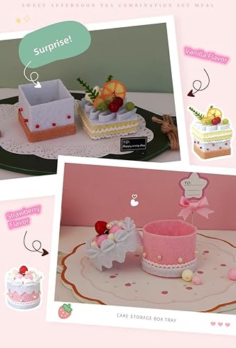 Miniatura 3 de Kit de casa de muñecas en miniatura y muebles, mini casa de muñecas de madera 3D con LED, cartón de leche hecho a mano, modelo de casa para San