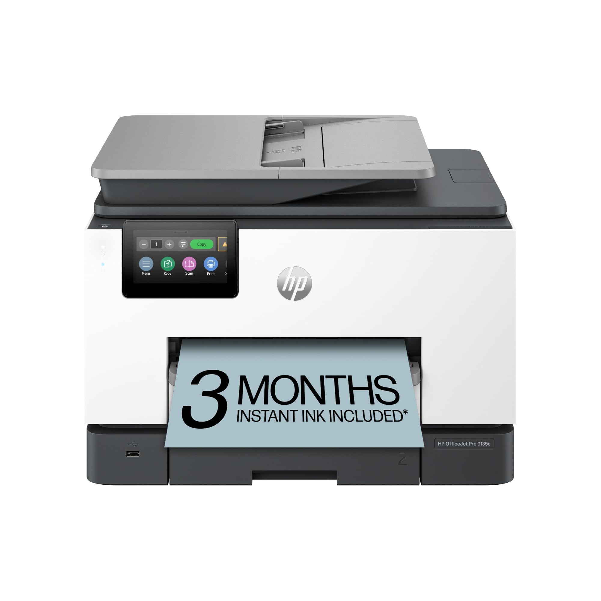 HP OfficeJet Pro 9135e All-in-One Printer, Color, Printer-for-Small Medium Business, Print, Copy, scan, fax, wireless. 3 month Instant Ink trial included ; Two-Sided Printing; Two-Side