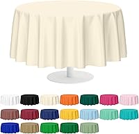 Vista 42 de Mulbozy 2 manteles de plástico con lunares rosas y blancos para mesa rectangular, fundas de mesa de fiesta de confeti de puntos rosas para baby