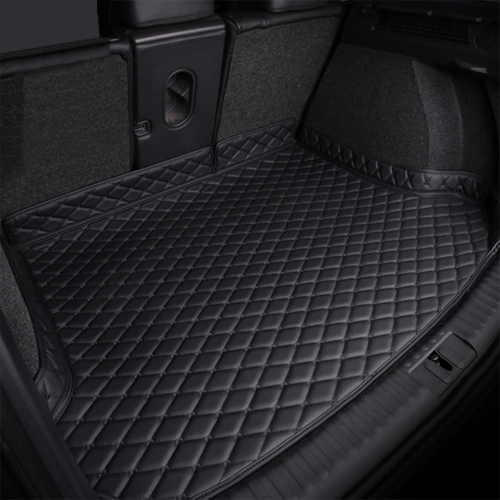 ZBYFCLK Car boot liners mats for Ford Explorer EV SUV 2024,waterproof Non-Slip trunk carpet protector pad cargo tray protector boot liner,Bla-ck A