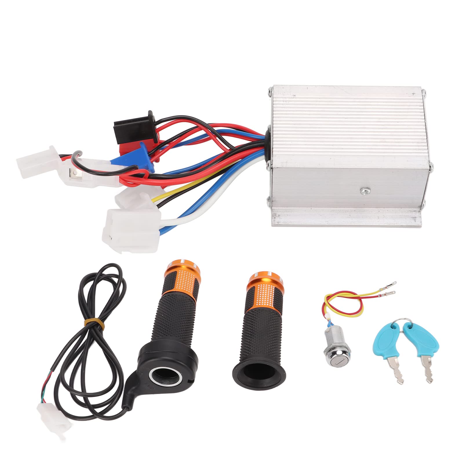24V 250W Motore Spazzolato Regolatore Di Velocità Manopola Acceleratore Power Lock Kit Per Scooter Elettrico Bici Triciclo