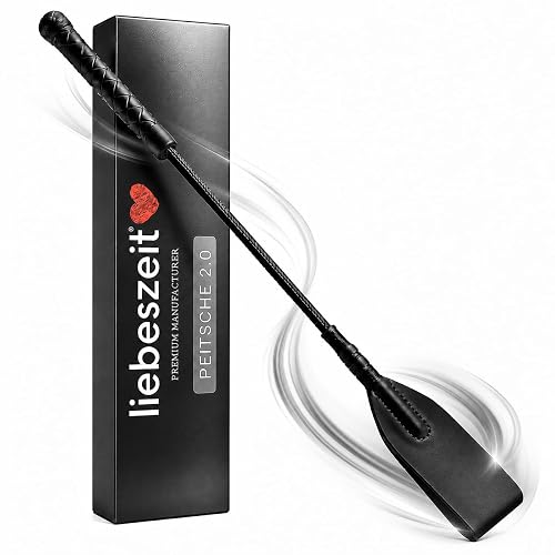 LIEBESZEIT® Premium Peitsche - NEUHEIT 2026 - SM BDSM Whip Für Frauen & Männer - Sex Sexspielzeug Domina - Fetisch Gerte für Paare Reitgerte hart -Sex-Toys hart Spanking Extrem