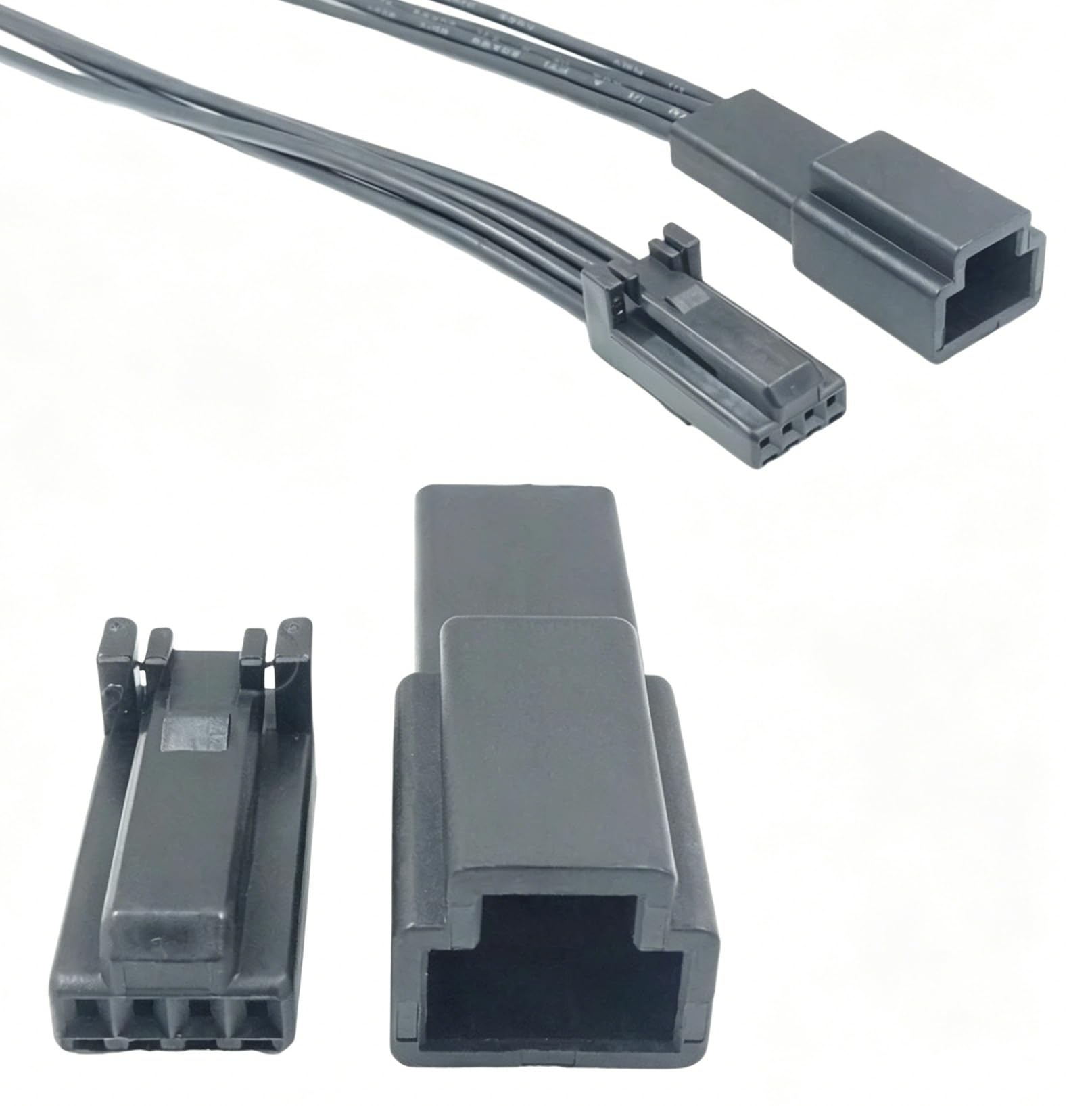 4 pin 1318620-1 1318620-2 Connettore automatico femmina e maschio Presa sensore pioggia for auto con fili(Female Male 15cm)