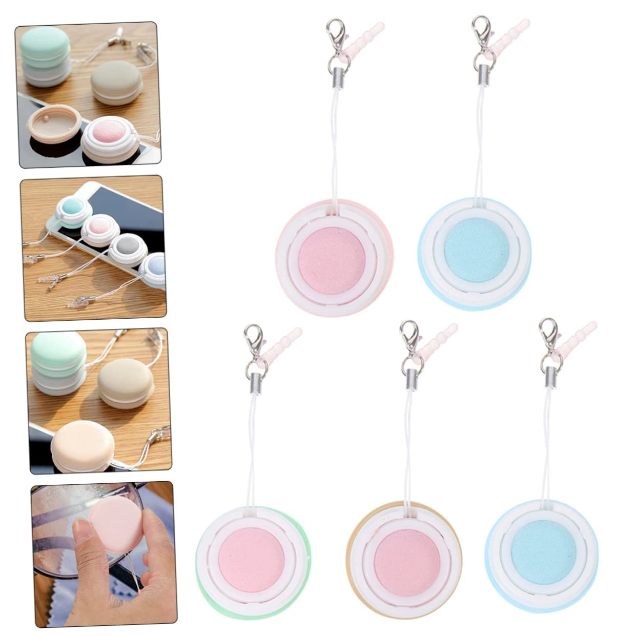 STOBOK 20piezas Paños De Limpieza Para Pantallas y Gafas Limpiadores De Lentes De Aleatorios Portátiles y