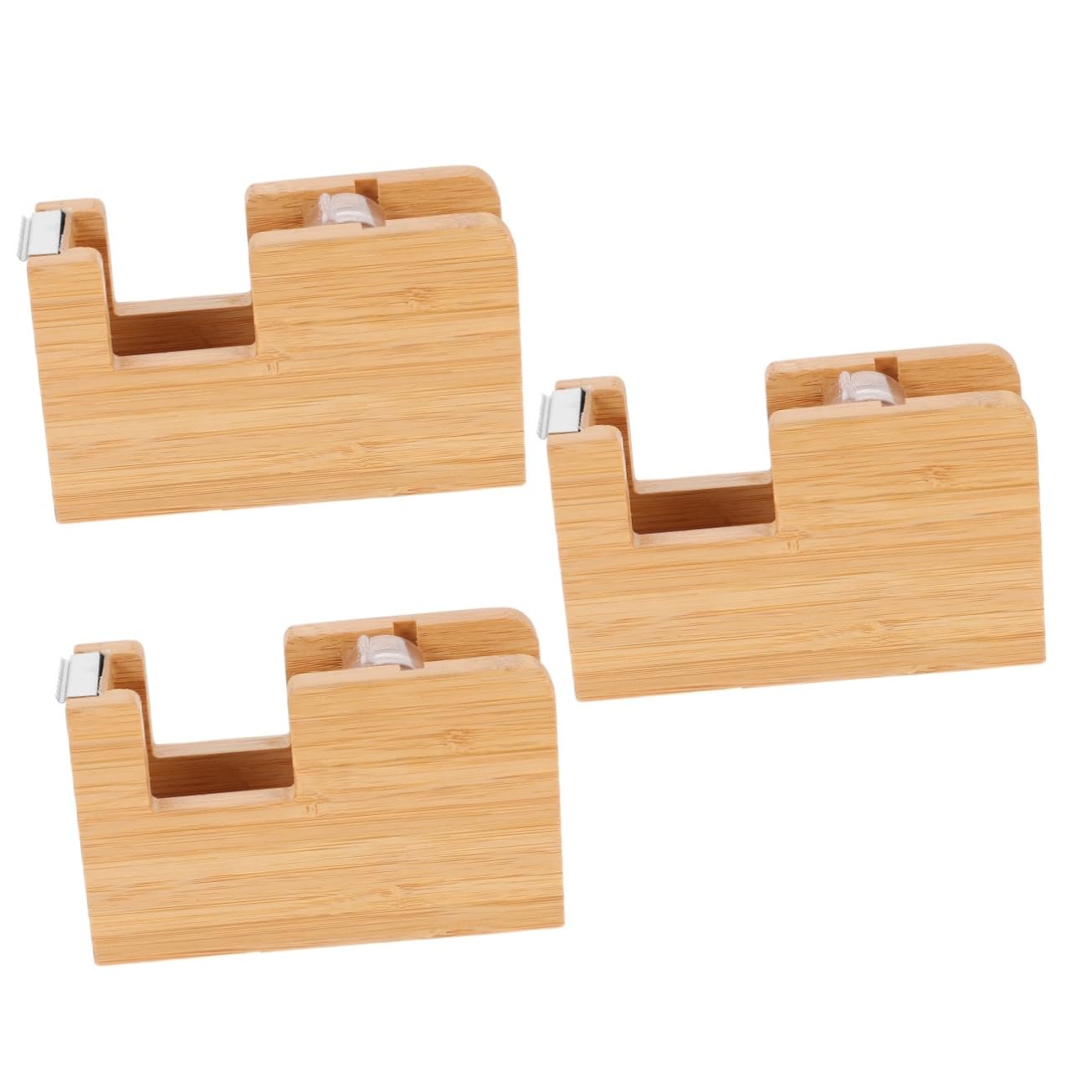 3 Stück Klebebandspender mit Integriertem Cutter Praktischer Abroller für Zuhause und Büro für Klebeband Design Einfach zu Bedienen