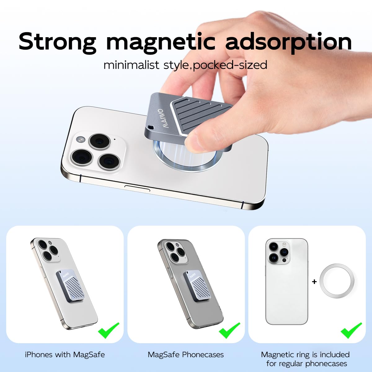 MAIWO 1TB Magnetic Portable SSD USB 3.2 GEN 2 - Dettaglio