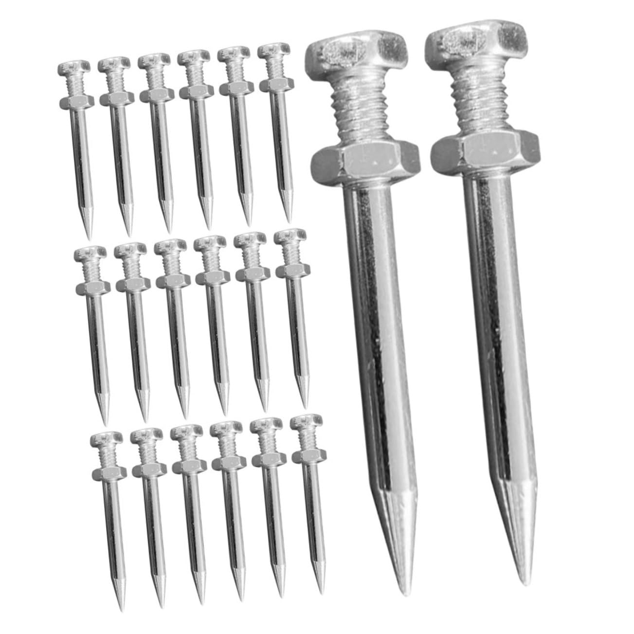 KICHOUSE Garden Maintenance Essential: 20pcs Lawn Aerator Shoes Metal Nail Aerators for Healthy Soil