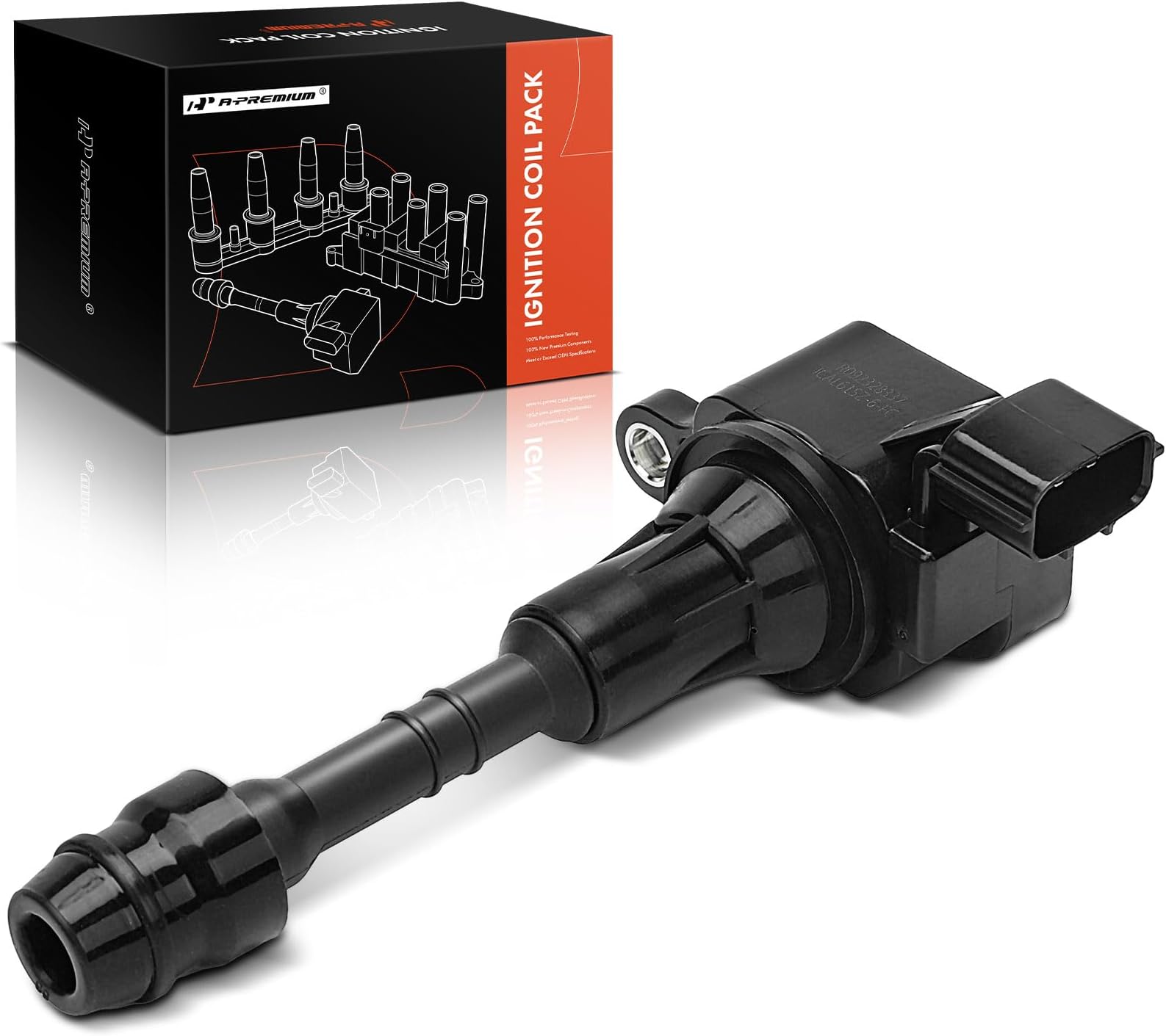 A-Premium Engine Ignition Coil Pack Compatible with Infiniti FX35 2003-2008, G35 2003-2007, M35 2006-2008 & Nissan 350Z 2003-2006, V6 3.5L