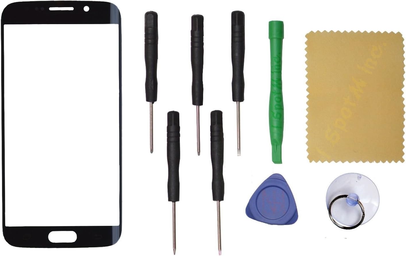 Front Screen Glass Lens Repair For Samsung Galaxy S6 Edge G925 G925A G925T (Dark Blue)