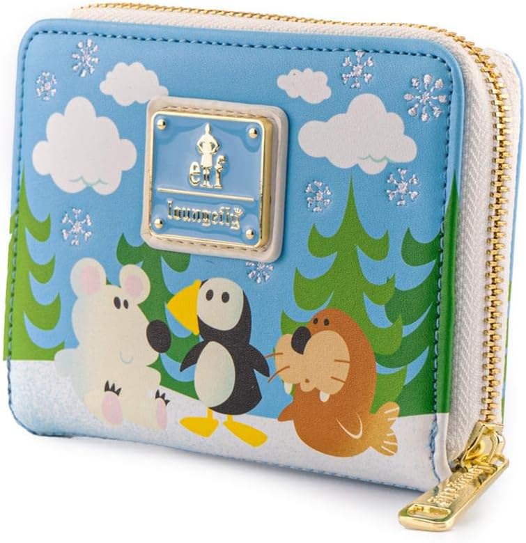 Loungefly Elf Buddy & Friends Zip Around Wallet- Christmas Cosplay Cute Wallets